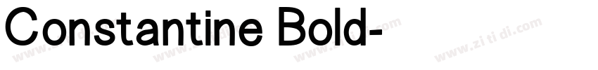 Constantine Bold字体转换